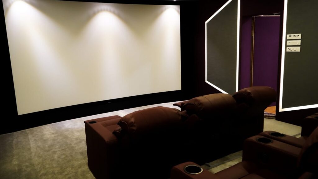 Krix Home Cinema Experience Center Tamil Nadu acoustic design and seating layout