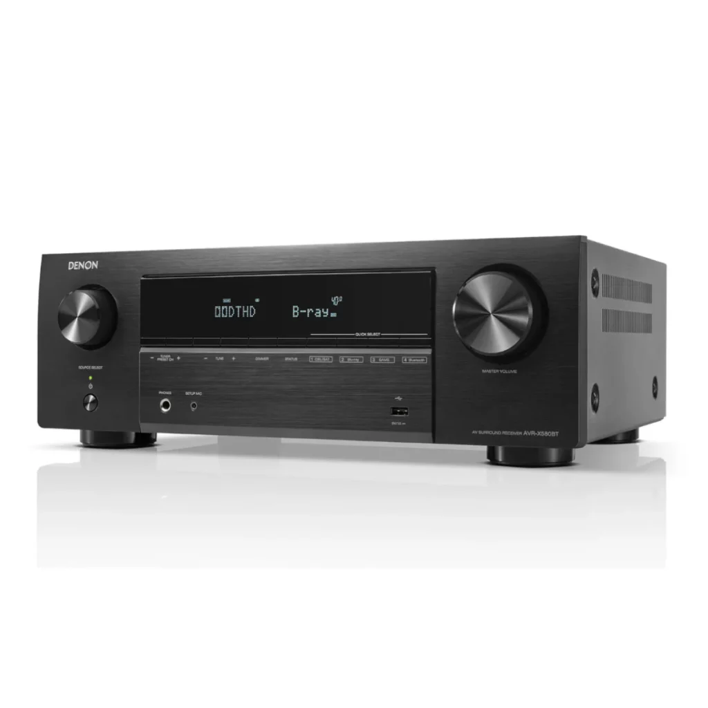 HDMI 2.1 and 8K Connectivity Ports on the Denon AVR-X580BT