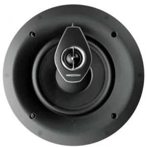 Sonus Faber Palladio PC-682 in-ceiling speaker with signature leather-wrapped baffle and DAD tweeter.