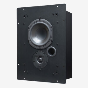 Krix Phonix In-Wall angled baffle design for surround sound