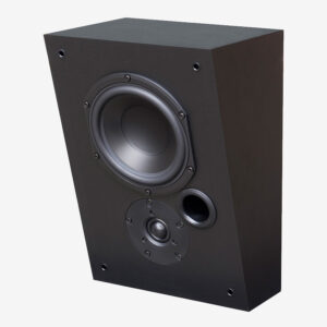 Krix Phonix On-Wall speaker showing the 15-degree angled baffle