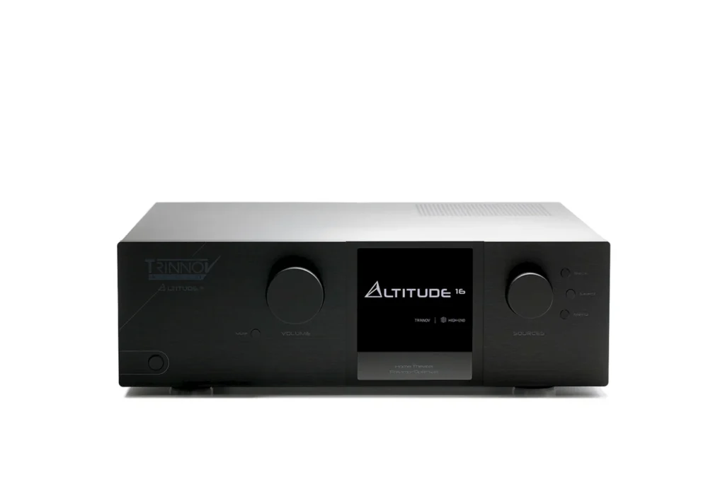 Trinnov Altitude 16 high-end 16-channel AV processor front panel.