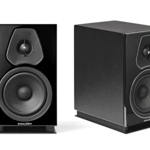 Sonus Faber Lumina II bookshelf speaker featuring a 6-inch natural fiber woofer and silk dome DAD tweeter.