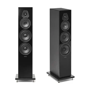 Sonus Faber Lumina V flagship floorstanding speaker featuring a 3-way design and dual 6.5-inch woofers.