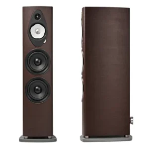 Sonus faber Sonetto VIII G2 flagship floorstanding speaker in Walnut finish.