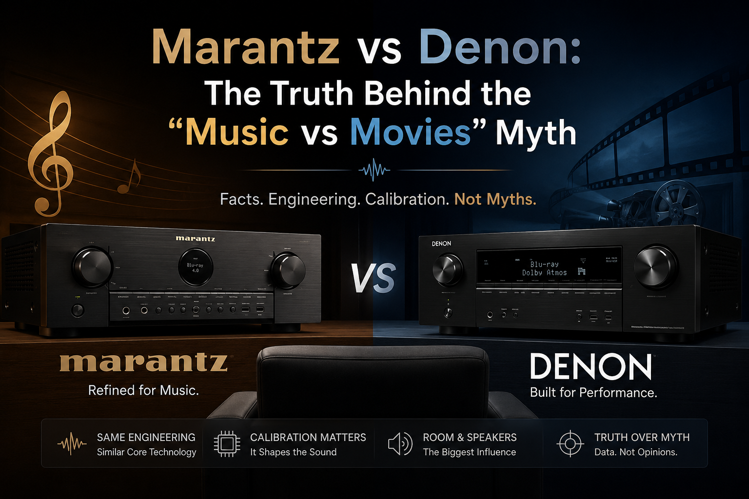 Marantz vs Denon: The Truth Behind the "Music vs Movies" Myth